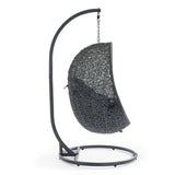Hide Outdoor Patio Sunbrella® Swing Chair With Stand by Lefancy