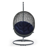 Hide Outdoor Patio Sunbrella® Swing Chair With Stand by Lefancy