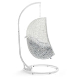 Hide Outdoor Patio Sunbrella® Swing Chair With Stand by Lefancy