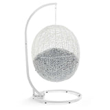 Hide Outdoor Patio Sunbrella® Swing Chair With Stand by Lefancy