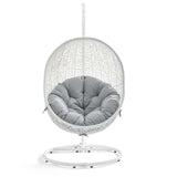 Hide Outdoor Patio Sunbrella® Swing Chair With Stand by Lefancy