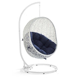 Hide Outdoor Patio Sunbrella® Swing Chair With Stand by Lefancy