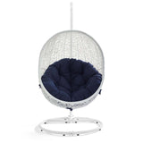 Hide Outdoor Patio Sunbrella® Swing Chair With Stand by Lefancy