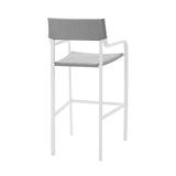 Raleigh Outdoor Patio Aluminum Bar Stool Set of 2 by Lefancy