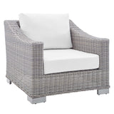 Conway Sunbrella® Outdoor Patio Wicker Rattan Armchair by Lefancy