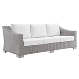 Conway Sunbrella® Outdoor Patio Wicker Rattan Sofa by Lefancy