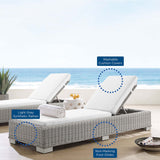 Conway Sunbrella® Outdoor Patio Wicker Rattan Chaise Lounge by Lefancy