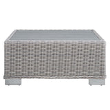 Conway 32" Outdoor Patio Wicker Rattan Coffee Table by Lefancy