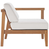 Bayport Outdoor Patio Teak Wood Right-Arm Chair by Lefancy