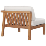 Bayport Outdoor Patio Teak Wood Right-Arm Chair by Lefancy