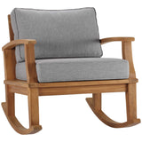 Marina Outdoor Patio Teak Rocking Chair by Lefancy