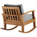 Marina Outdoor Patio Teak Rocking Chair by Lefancy