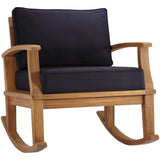 Marina Outdoor Patio Teak Rocking Chair by Lefancy