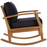 Marina Outdoor Patio Teak Rocking Chair by Lefancy