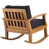 Marina Outdoor Patio Teak Rocking Chair by Lefancy