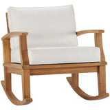 Marina Outdoor Patio Teak Rocking Chair by Lefancy