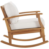 Marina Outdoor Patio Teak Rocking Chair by Lefancy