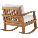 Marina Outdoor Patio Teak Rocking Chair by Lefancy