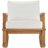 Marina Outdoor Patio Teak Rocking Chair by Lefancy