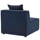 Saybrook Outdoor Patio Upholstered Sectional Sofa Armless Chair by Lefancy