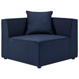 Saybrook Outdoor Patio Upholstered Sectional Sofa Corner Chair by Lefancy