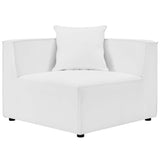 Saybrook Outdoor Patio Upholstered Sectional Sofa Corner Chair by Lefancy