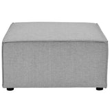 Saybrook Outdoor Patio Upholstered Sectional Sofa Ottoman by Lefancy