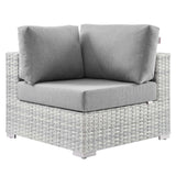 Convene Outdoor Patio Corner Chair by Lefancy