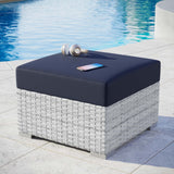 Convene Outdoor Patio Ottoman by Lefancy