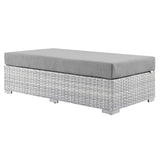 Convene Outdoor Patio Rectangular Ottoman by Lefancy