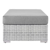 Convene Outdoor Patio Rectangular Ottoman by Lefancy