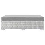 Convene Outdoor Patio Rectangular Ottoman by Lefancy