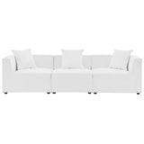 Saybrook 3-Piece Outdoor Patio Upholstered Sectional Sofa by Lefancy