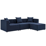 Saybrook 4-Piece Outdoor Patio Upholstered Sectional Sofa by Lefancy