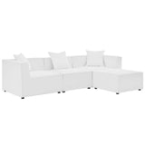 Saybrook 4-Piece Outdoor Patio Upholstered Sectional Sofa by Lefancy