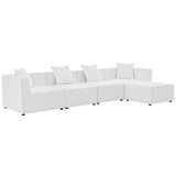 Saybrook 5-Piece Outdoor Patio Upholstered Sectional Sofa by Lefancy