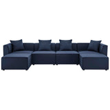 Saybrook 6-Piece Outdoor Patio Upholstered Sectional Sofa by Lefancy