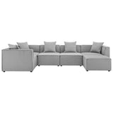 Saybrook 6-Piece Outdoor Patio Upholstered Sectional Sofa by Lefancy