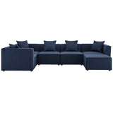 Saybrook 6-Piece Outdoor Patio Upholstered Sectional Sofa by Lefancy