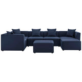 Saybrook 7-Piece Outdoor Patio Upholstered Sectional Sofa by Lefancy