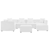 Saybrook 7-Piece Outdoor Patio Upholstered Sectional Sofa by Lefancy