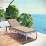 Shore Outdoor Patio Aluminum Chaise with Cushions by Lefancy