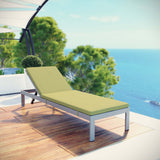 Shore Outdoor Patio Aluminum Chaise with Cushions by Lefancy