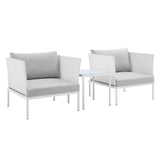 Harmony 3-Piece Sunbrella® Outdoor Patio Aluminum Seating Set by Lefancy