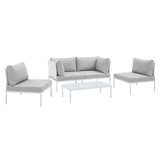 Harmony 4-Piece Sunbrella® Outdoor Patio Aluminum Seating Set by Lefancy