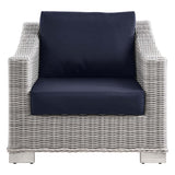 Conway Outdoor Patio Wicker Rattan Armchair by Lefancy