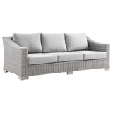 Conway Outdoor Patio Wicker Rattan Sofa by Lefancy