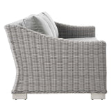 Conway Outdoor Patio Wicker Rattan Sofa by Lefancy