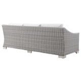 Conway Outdoor Patio Wicker Rattan Sofa by Lefancy