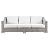 Conway Outdoor Patio Wicker Rattan Sofa by Lefancy